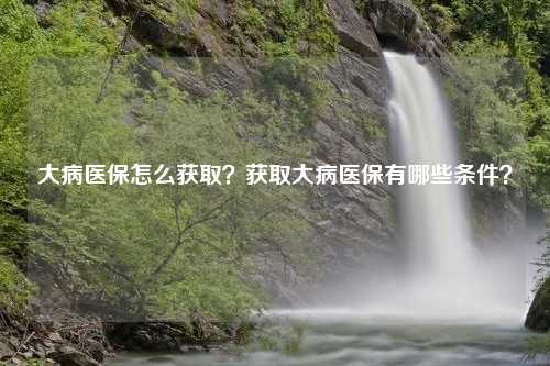 大病医保怎么获取？获取大病医保有哪些条件？